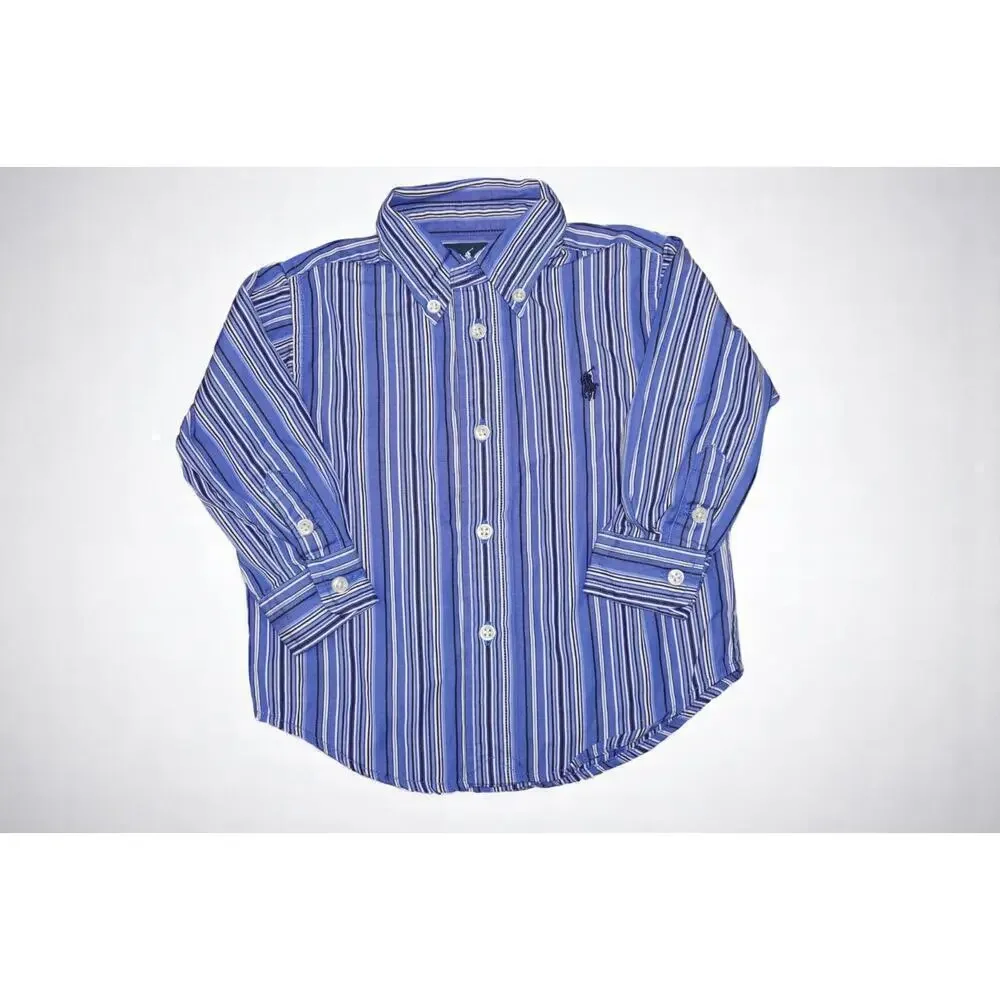 Ralph Lauren Baby Oxford Shirt | 12M | Classic Striped Button-Down